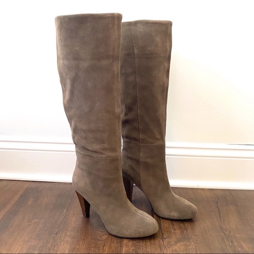 Joie Taupe Suede Boots